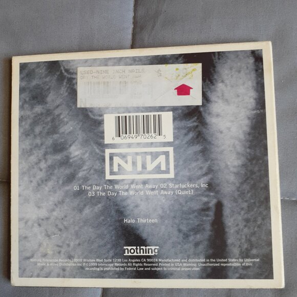 Nine Inch Nails EP Halo Thirteen/ The Day the World Went Away 1999 Single CD - Picture 5 of 8